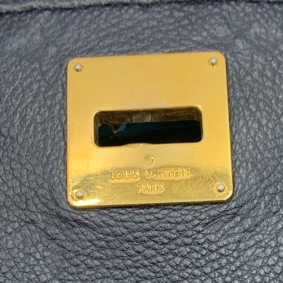 Auth Louis Vuitton Navy Blue Empriente Monogram Shopper Tote Bag - Picture 3 of 16